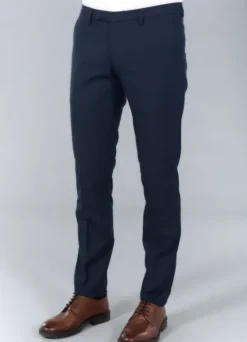 Pantalon de costume ajusté et stretch à pied-de-poule pépita discret-jerem Fashion