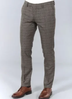 Pantalon de costume ajusté Prince de Galles stretch-jerem Store