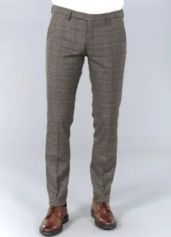 Pantalon de costume ajusté Prince de Galles stretch-jerem Store