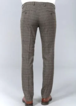 Pantalon de costume ajusté Prince de Galles stretch-jerem Store