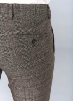 Pantalon de costume ajusté Prince de Galles stretch-jerem Store