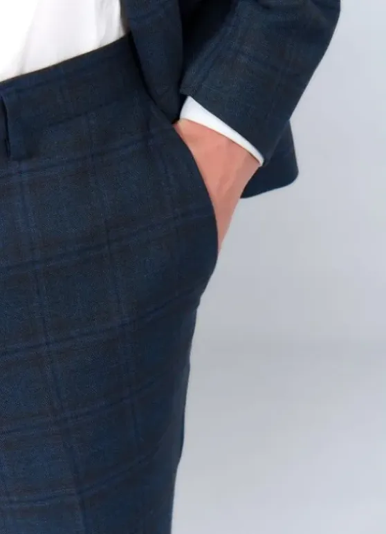 Pantalon de costume stretch à carreaux-jerem Clearance