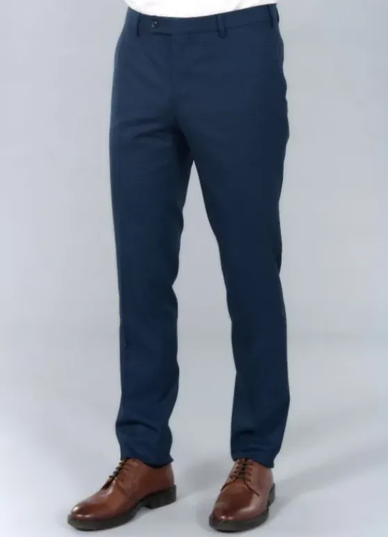 Pantalon de costume stretch à pied-de-poule pépita discret-jerem Fashion