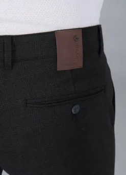 Pantalon de ville bi-stretch à carreaux-jerem Discount