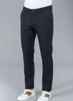Pantalon de ville en sergé stretch faux-uni-jerem Cheap