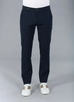 Pantalon de ville en sergé stretch faux-uni-jerem Fashion