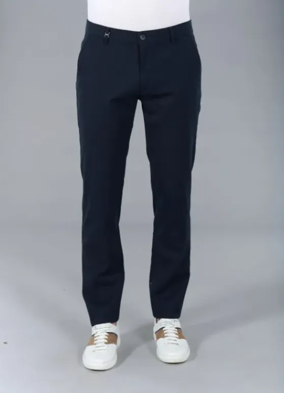 Pantalon de ville en sergé stretch faux-uni-jerem Fashion