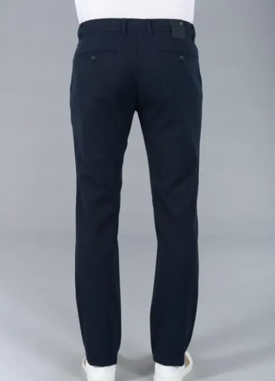 Pantalon de ville en sergé stretch faux-uni-jerem Fashion