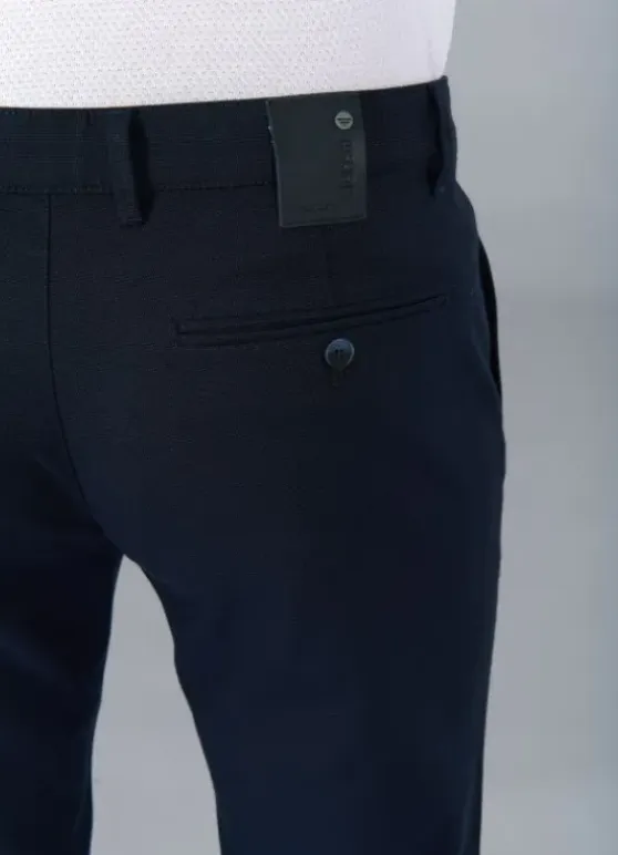 Pantalon de ville en sergé stretch faux-uni-jerem Fashion