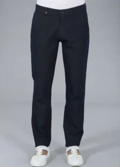 Pantalon de ville en tricotine stretch à micro-motif-jerem Best