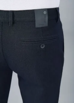 Pantalon de ville en tricotine stretch à micro-motif-jerem Best