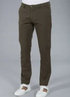 Pantalon minimaliste en tricotine stretch à micro-motif-jerem Best