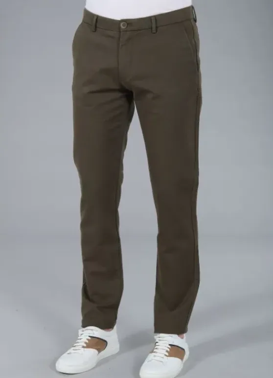 Pantalon minimaliste en tricotine stretch à micro-motif-jerem Best
