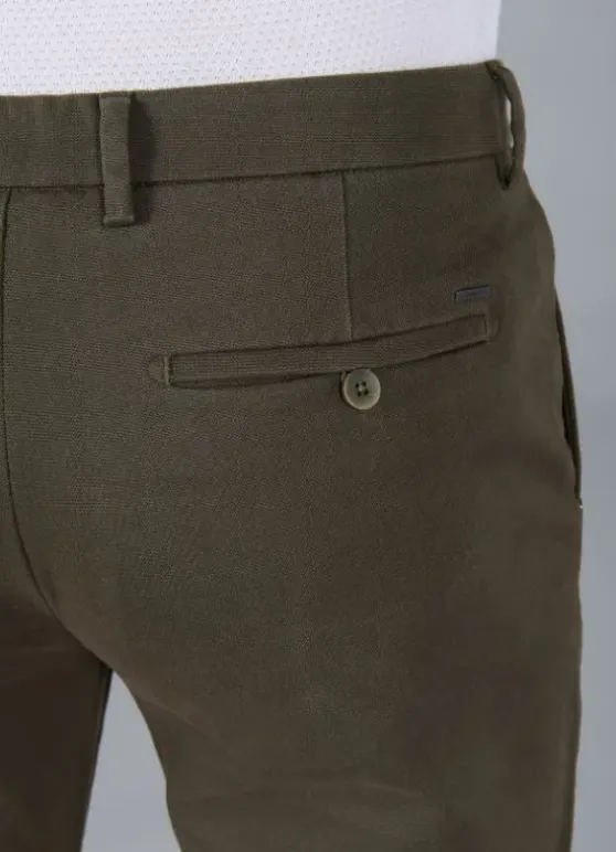 Pantalon minimaliste en tricotine stretch à micro-motif-jerem Best