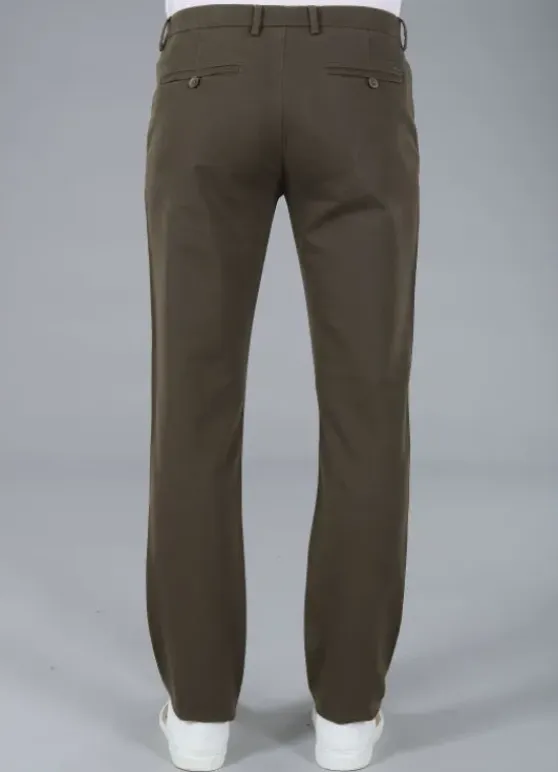 Pantalon minimaliste en tricotine stretch à micro-motif-jerem Best