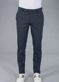 Pantalon à pinces en jacquard discret-jerem Sale