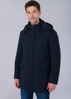 Parka à capuche amovible en tissu déperlant-jerem Fashion