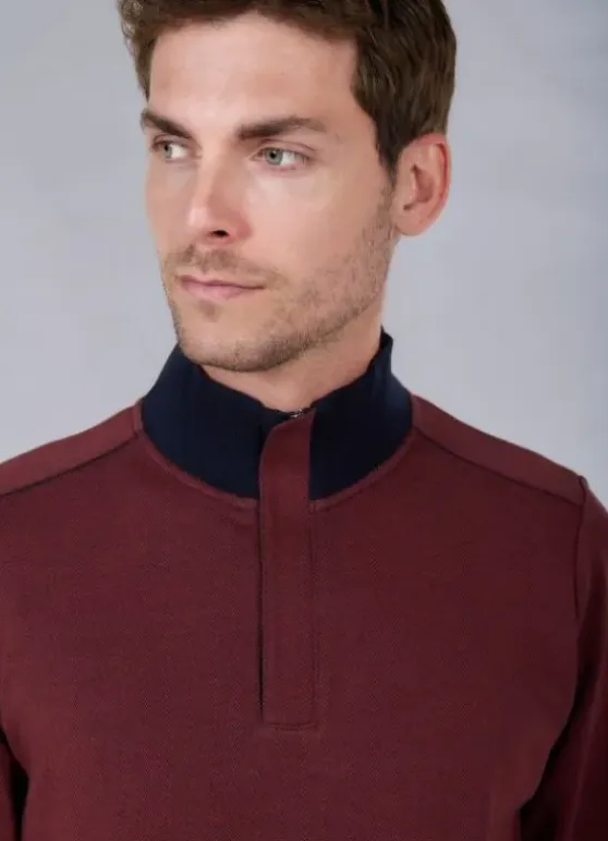 Polo Bekot col montant en tissu jacquard-jerem Best