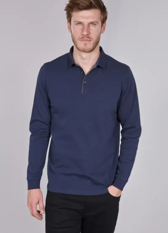 Polo Ronan en jacquard de coton stretch-jerem Best Sale