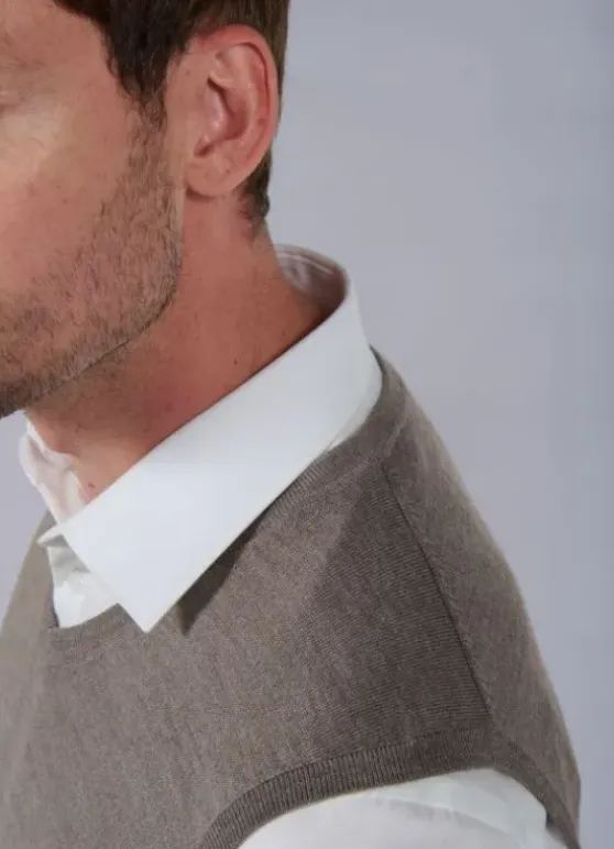 Pull sans manche col V Pilet-jerem Store