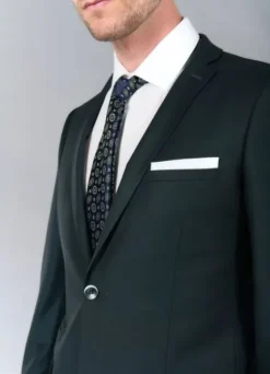 Veste de costume ajustée bi-stretch en laine vierge mélangée-jerem Cheap