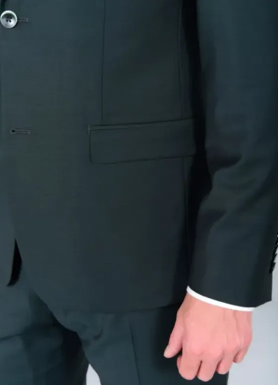 Veste de costume ajustée bi-stretch en laine vierge mélangée-jerem Cheap