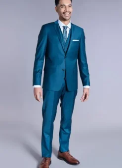 Veste de costume ajustée et bi-stretch en laine mélangée-jerem Cheap