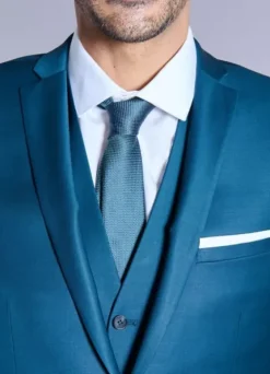 Veste de costume ajustée et bi-stretch en laine mélangée-jerem Cheap