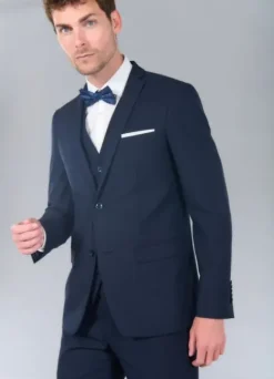 Veste de costume ajustée et stretch à pied-de-poule pépita discret-jerem Store