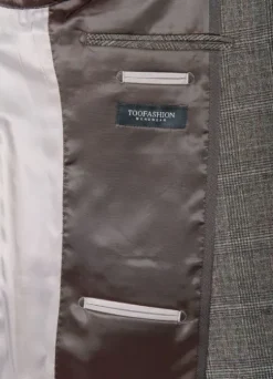 Veste de costume ajustée Prince de Galles stretch-jerem Cheap