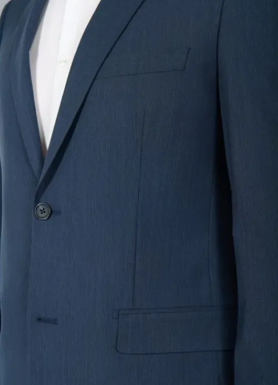 Veste de costume classique lavable bi-stretch à fines rayures-jerem Sale