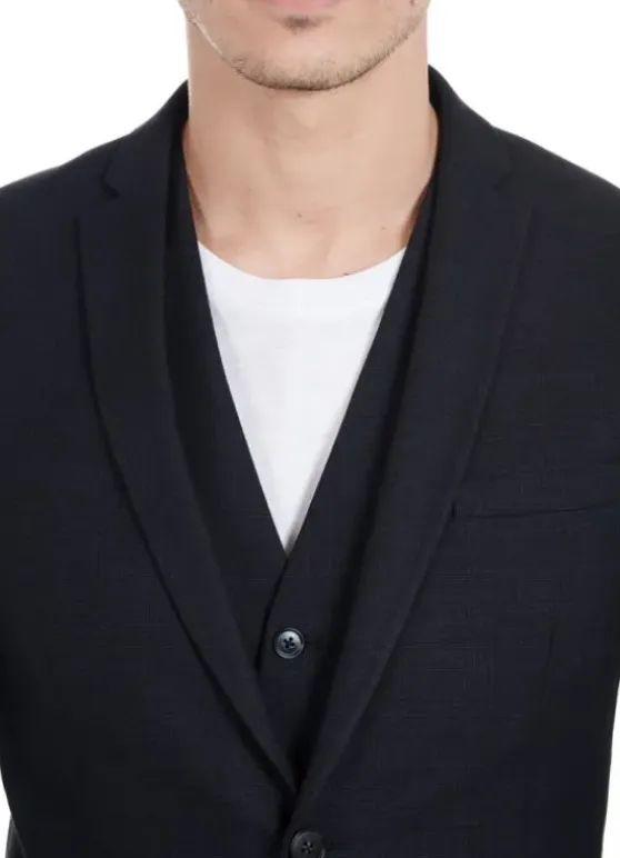 Veste de costume extra Slim en Prince de Galles-jerem Best Sale