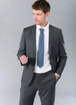 Veste de costume lavable en fil à fil bi-stretch de laine mélangée-jerem Flash Sale