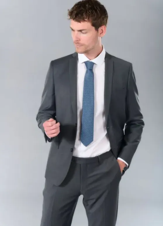 Veste de costume lavable en fil à fil bi-stretch de laine mélangée-jerem Flash Sale