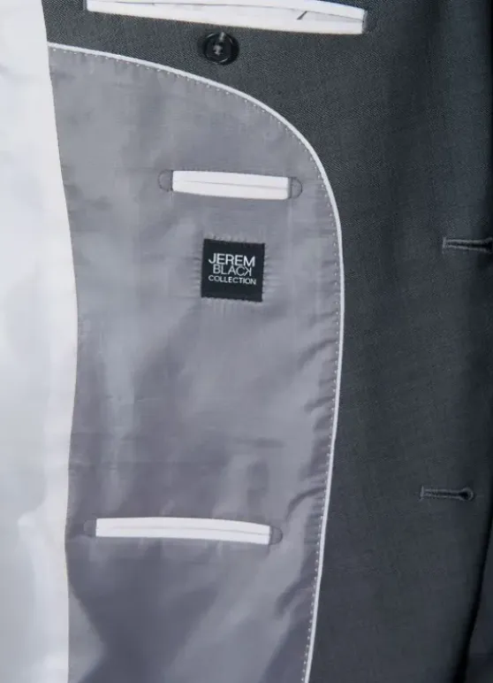 Veste de costume lavable en fil à fil bi-stretch de laine mélangée-jerem Flash Sale