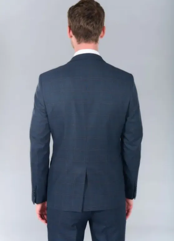 Veste de costume stretch à carreaux-jerem Store