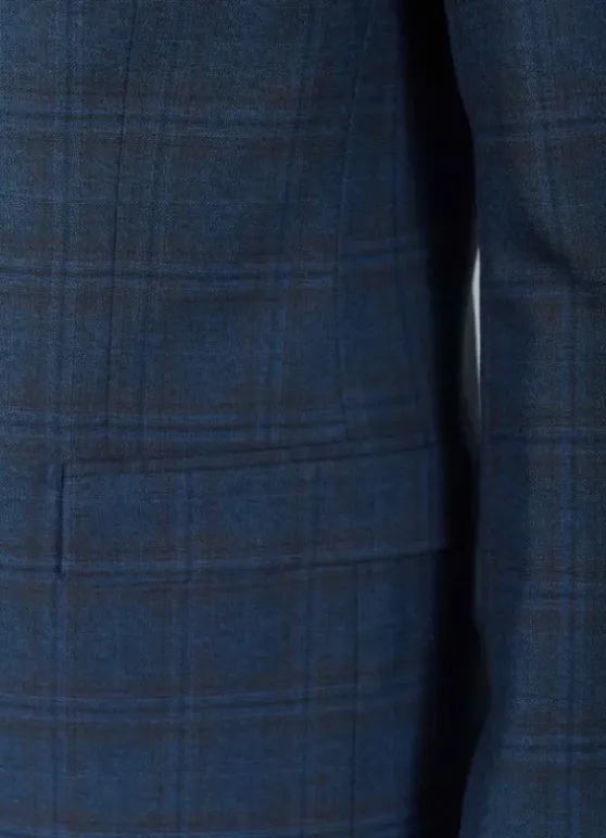 Veste de costume stretch à carreaux-jerem Store