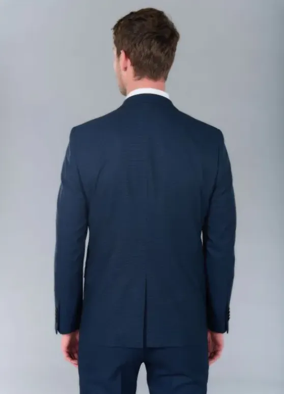Veste de costume stretch à pied-de-poule pépita discret-jerem Discount