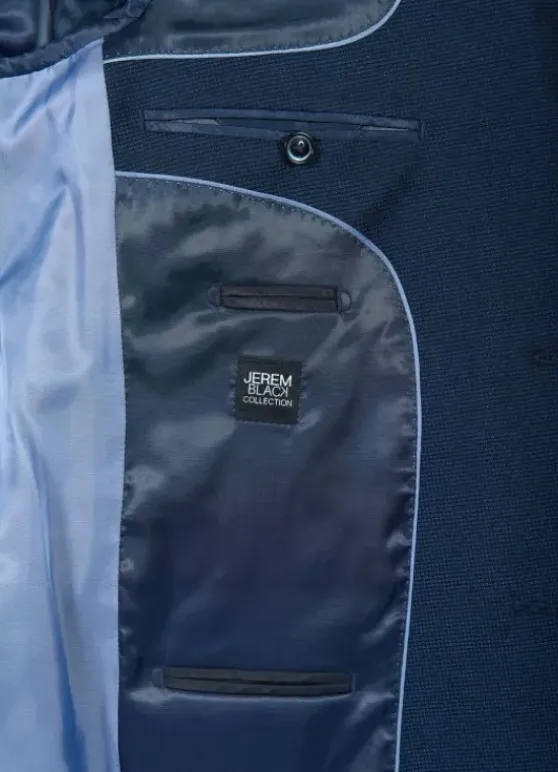 Veste de costume stretch à pied-de-poule pépita discret-jerem Discount