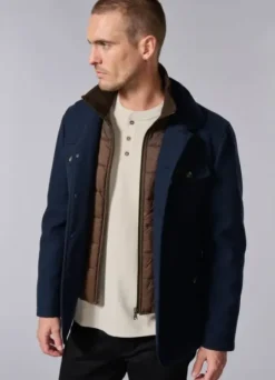 Veste de ville à poches et plastron amovible-jerem Flash Sale