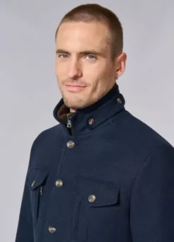 Veste de ville à poches et plastron amovible-jerem Flash Sale