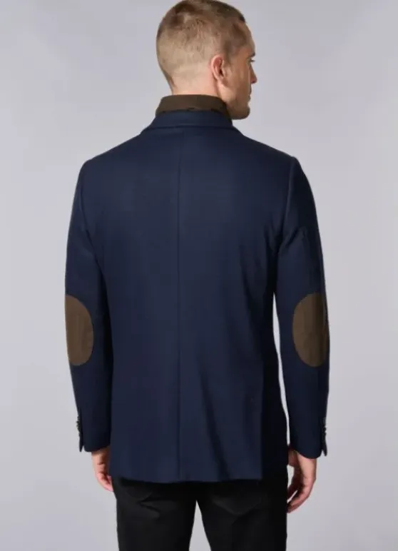 Veste en laine brossée et plastron amovible en suédine-jerem Fashion