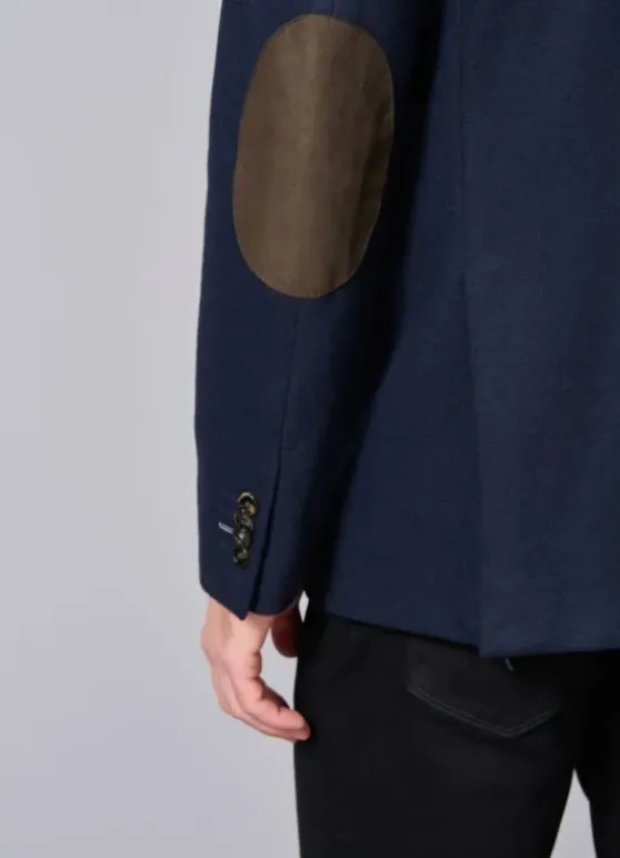 Veste en laine brossée et plastron amovible en suédine-jerem Fashion