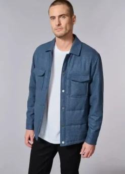 Veste matelassée en drap de laine recyclée-jerem New