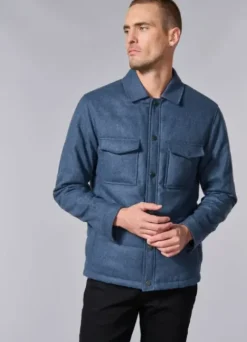 Veste matelassée en drap de laine recyclée-jerem New