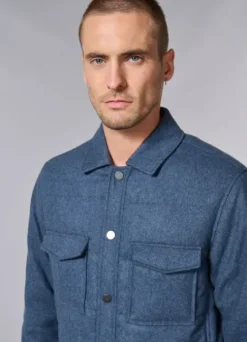 Veste matelassée en drap de laine recyclée-jerem New