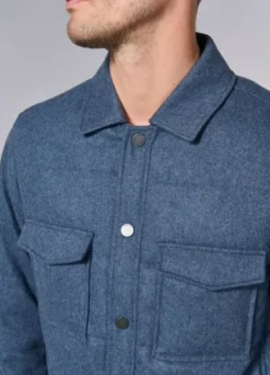 Veste matelassée en drap de laine recyclée-jerem New