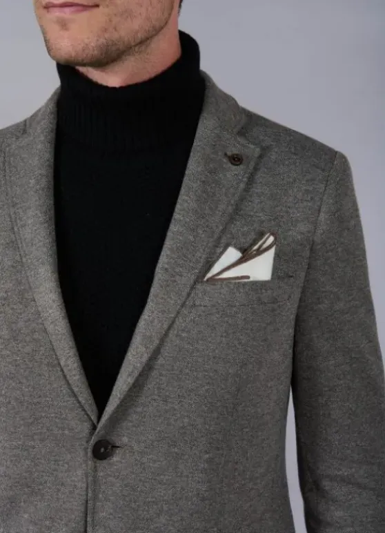 Veste souple en laine vierge mélangée-jerem Best