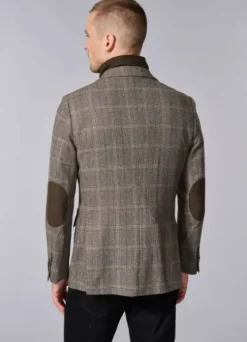 Veste souple en prince de Galles à plastron amovible en suédine-jerem Best Sale